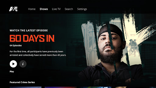 Screenshot of A&E: TV Shows That Matter