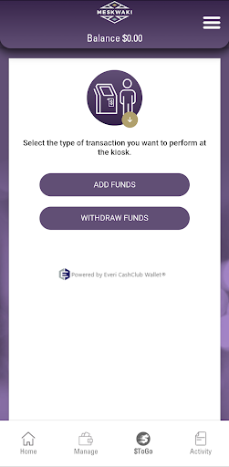 Meskwaki Wallet Screen 2