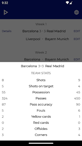 Screenshot of Fixture & Points Table Maker