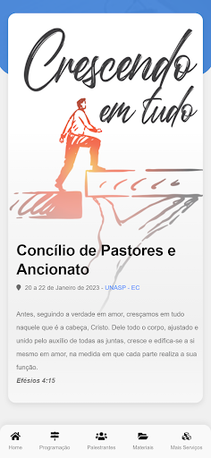Android application Concílio APO screenshort