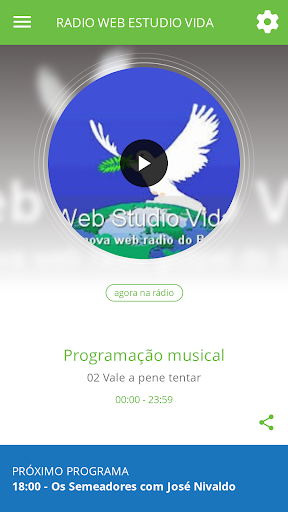 Android application Rádio Web Estúdio Vida screenshort