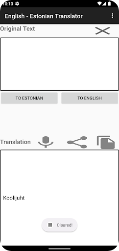 English - Estonian Translator Screen 3