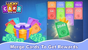 Lucky Card 2048 - Win Cash - Screenshot 1