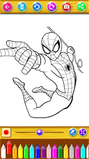 Spider Hero Coloring screenshots 6