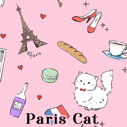 Paris Cat Theme +HOME logo