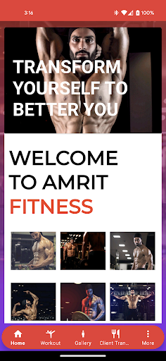 Android application Amrit Fitness screenshort