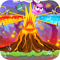 Angry volcano