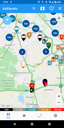 Android application AirElectric-EV routes & prices screenshort