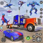 Cover Image of Télécharger Jeu de robot de camion de police - Dino  APK