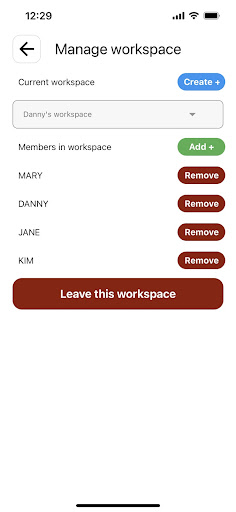 DMA workspace Screen 3