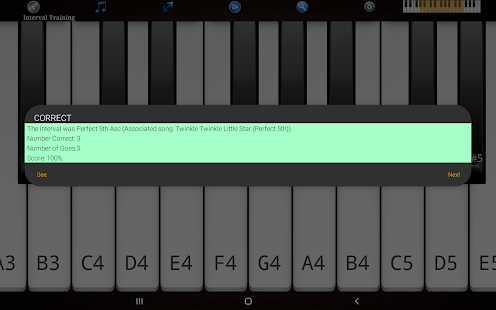 Klavierohrtraining Pro Screenshot