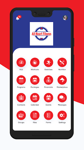 Android application All Heart Fitness screenshort