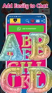 Alphabet Stickers for WhatsApp