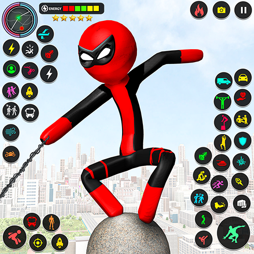 Stickman Rope HeroSpider Game