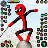 Stickman Spider Rope Games icon