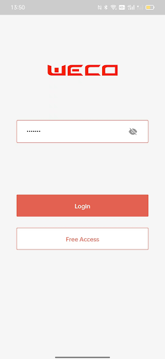 Android application WeCo BlueTooth screenshort