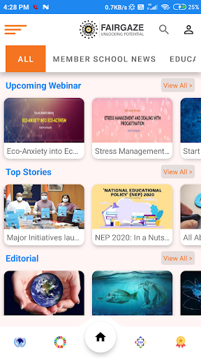 Android application FairGaze School News, Skill De screenshort