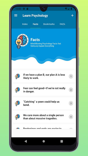 Screenshot of Learn Psychology Offline Book