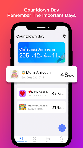 Countdown timer Widget App - v3.4