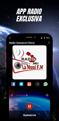 Android application FM La Muni 100.1 screenshort