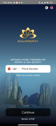 Android application HalongPay screenshort