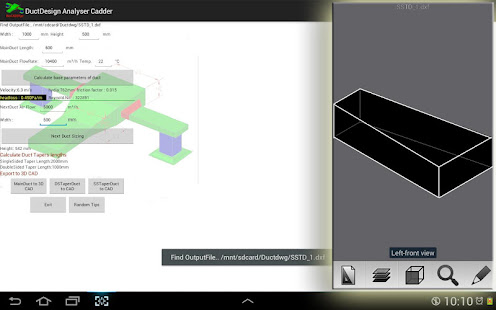Duct Design W 3D CAD Dxf O/P(圖2)-速報App