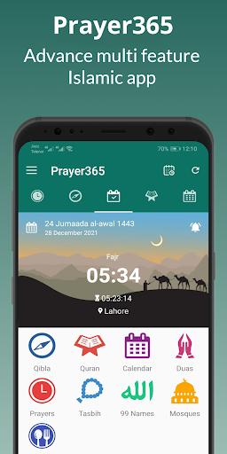 Android application Prayer365: Adhan Prayer Time screenshort