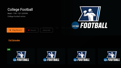 Screenshot of FiberFirst TV