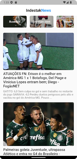 Android application Indestak News screenshort