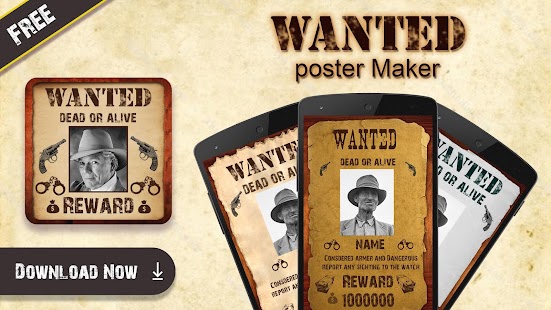 Wanted Poster Maker Capture d'écran