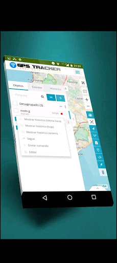 Android application DD rastreamento screenshort