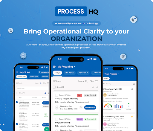 ProcessHQ Workflows andTask Mgmt