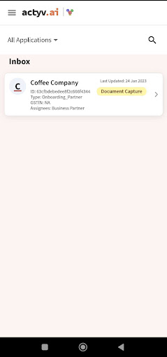 actyv for Enterprise Screen 2