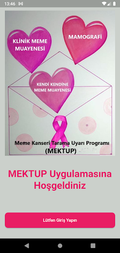 Android application MEKTUP screenshort