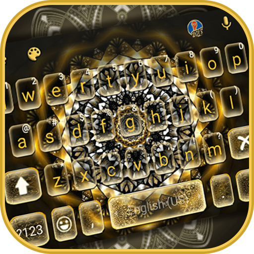 Golden Mandala Keyboard Theme  Icon