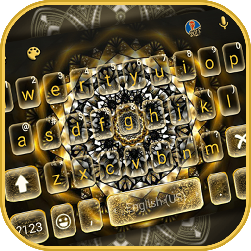 Golden Mandala Keyboard Theme logo