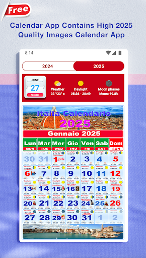 Italia Calendario 2025 Screen 3