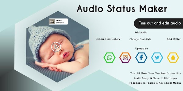Audio Status Maker With Photo Unknown