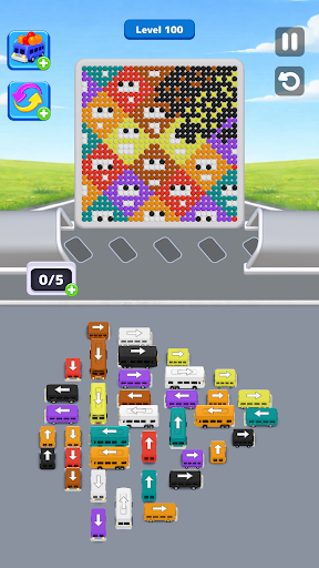 Bus Loop - Bubble Jam Puzzel ekran görüntüsü
