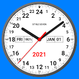 Analog Clock 24-7 icon