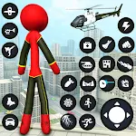 Cover Image of Download StickMan Rope Hero Spider Game  APK