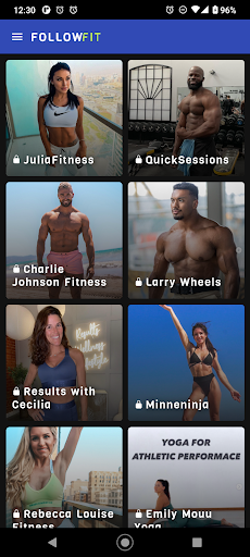 Android application FollowFit screenshort