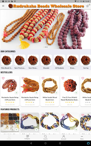 Android application Rudraksha Beads Wholesale Stor screenshort