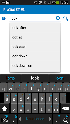 Android application Estonian English dictionary screenshort
