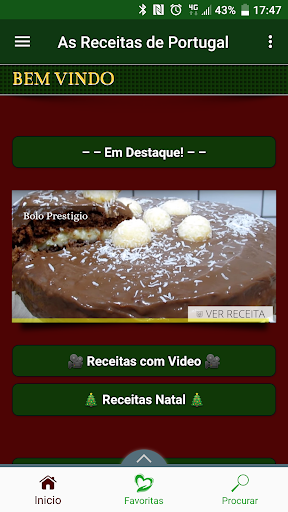 Android application As Receitas de Portugal screenshort