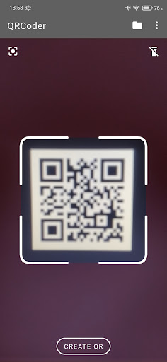 Android application QRCoder - Scan & Create screenshort