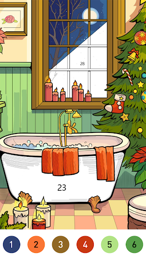 Interior Color by Number Book 3