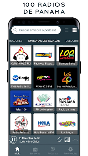 Android application Radio Panama FM y Online screenshort