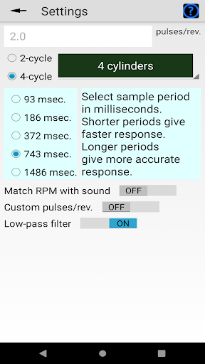 Engine RPM Screenshot