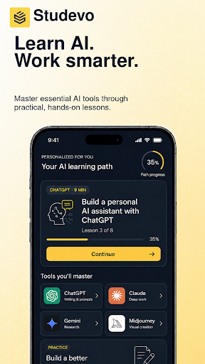 Studevo: Learn AI Skills screenshot 1